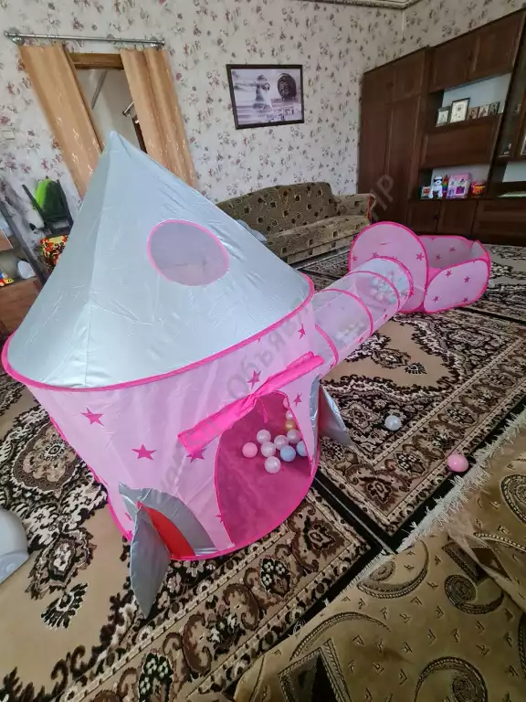 Детская игровая палатка с тоннелем и бассейном 3 в 1