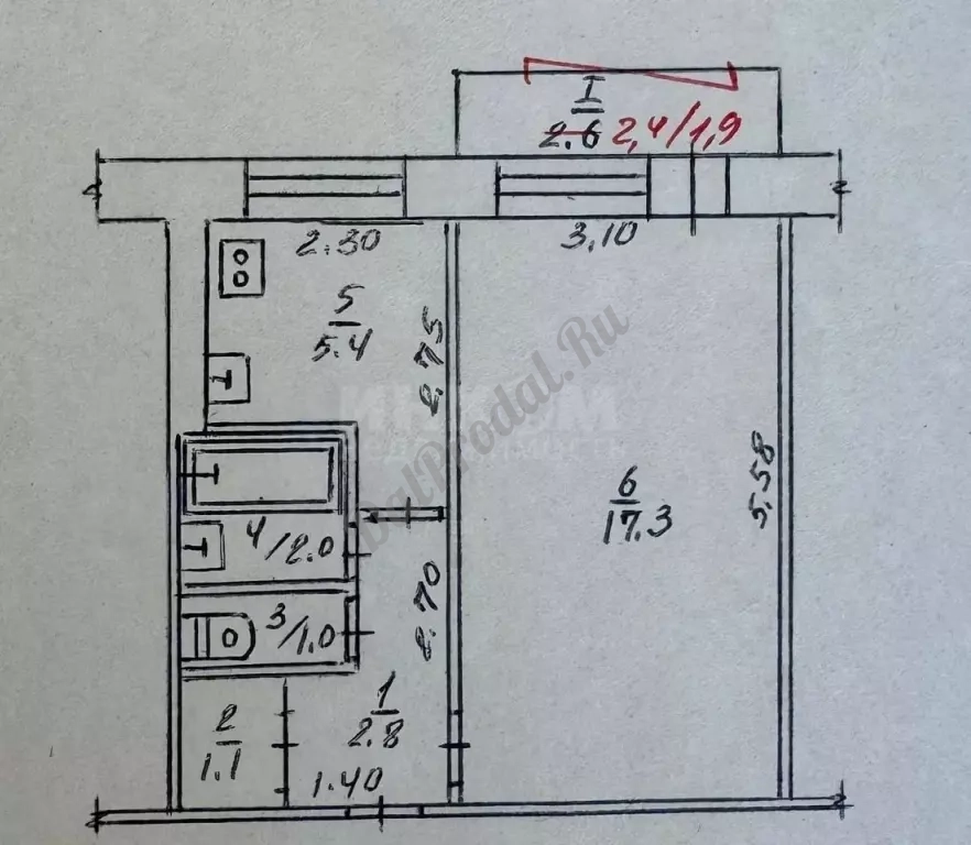 Продам 1к квартиру на кв.Левченко 32м2 3/5эт